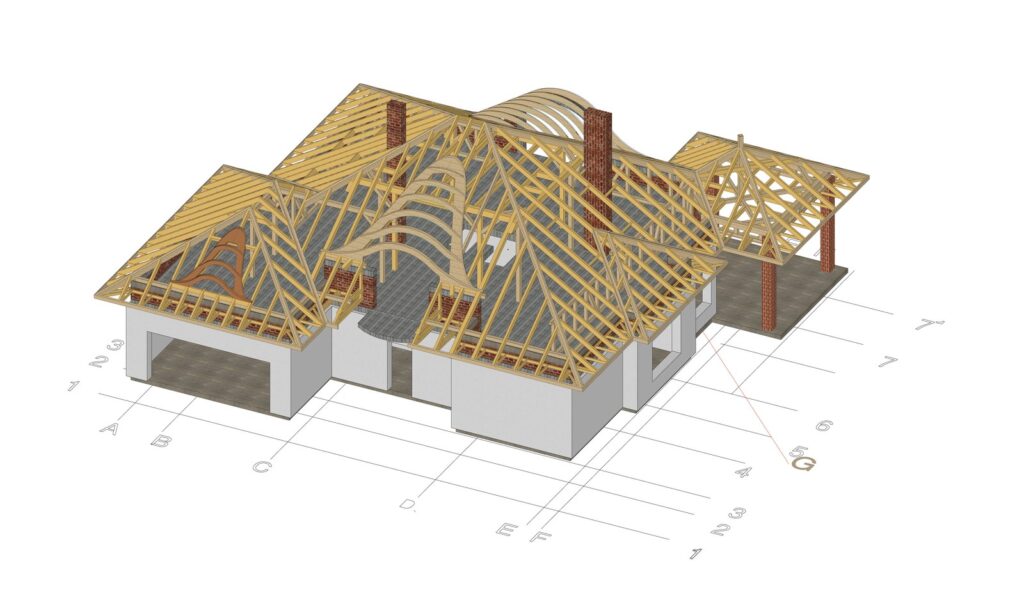 Model więźby oraz wolego oka — projekt Seweryna
